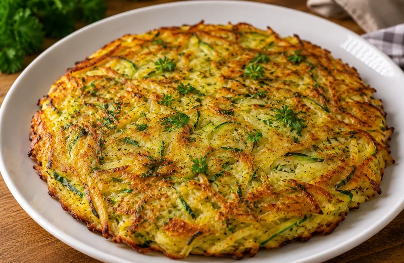 Rosti de courgettes et pommes de terre