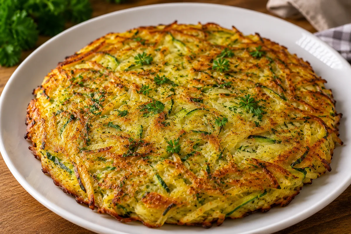 Rosti de courgettes et pommes de terre