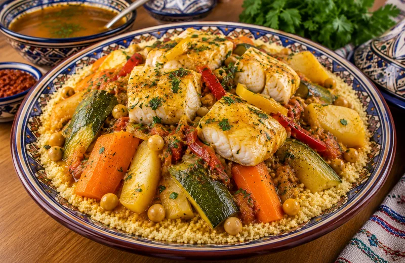Couscous au poisson blanc