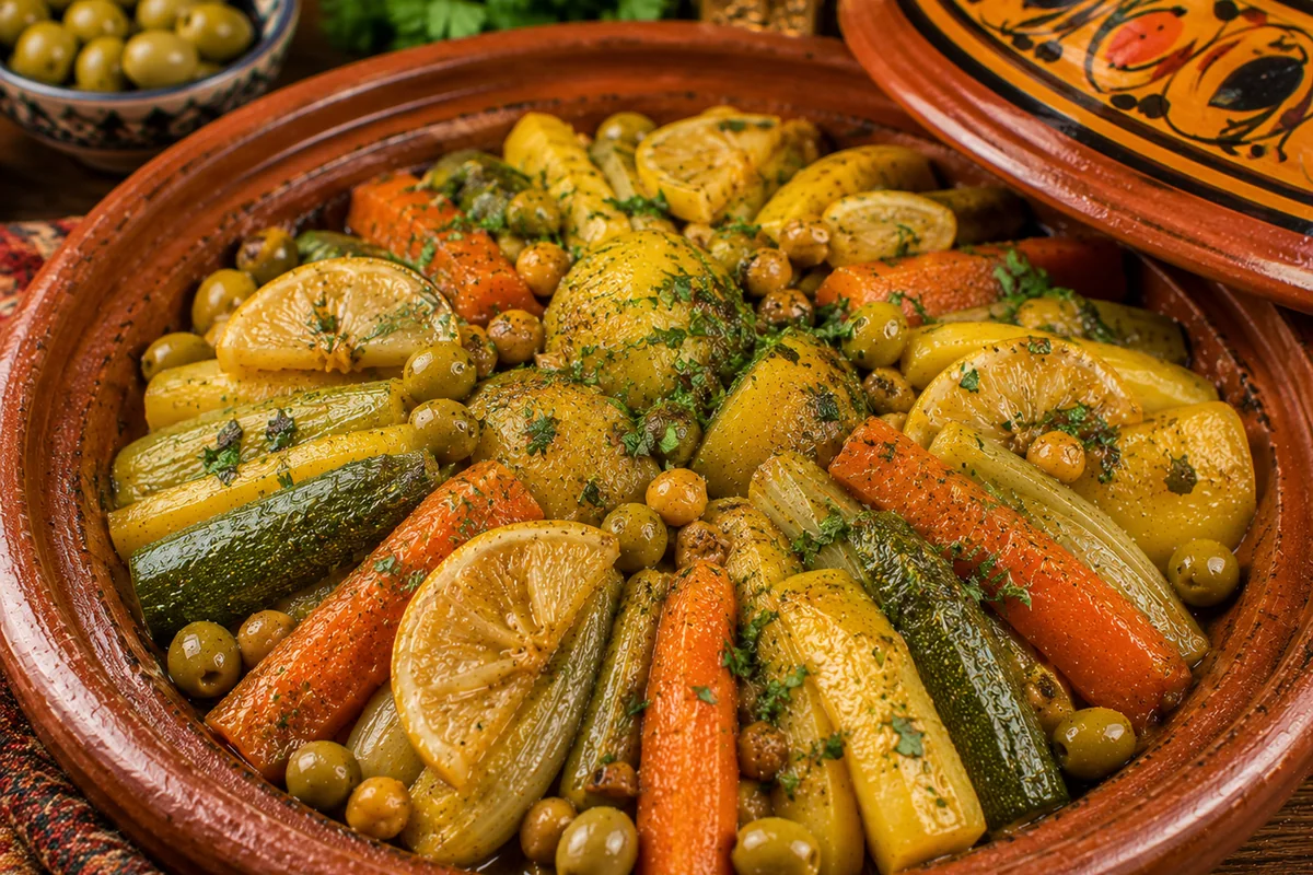 Tajine de légumes au citron confit