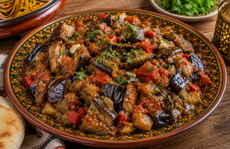 Aaubergines à la marocaine