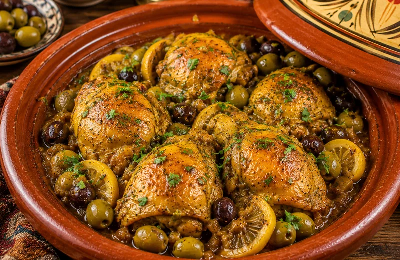 Tajine de cuisses de poulet à la marocaine