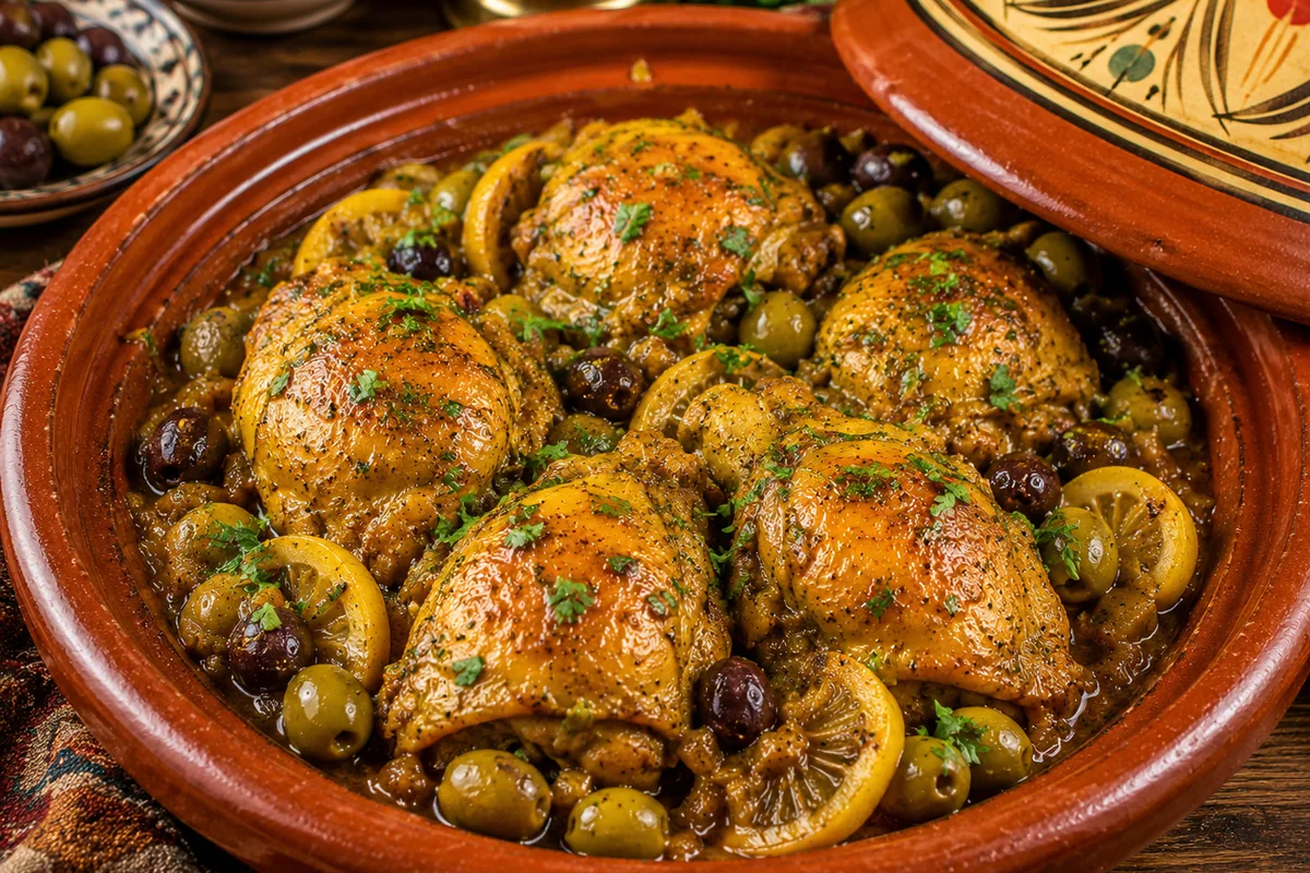 Tajine de cuisses de poulet à la marocaine