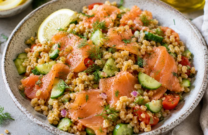 Blé au saumon fumé minceur