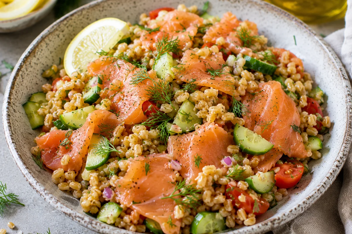 Blé au saumon fumé minceur