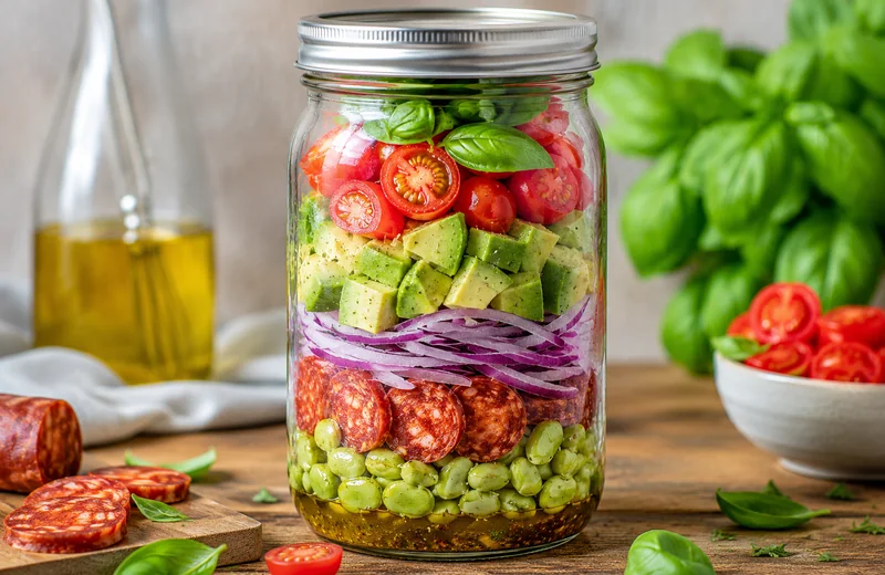 Avocado jar, la salade en bocal