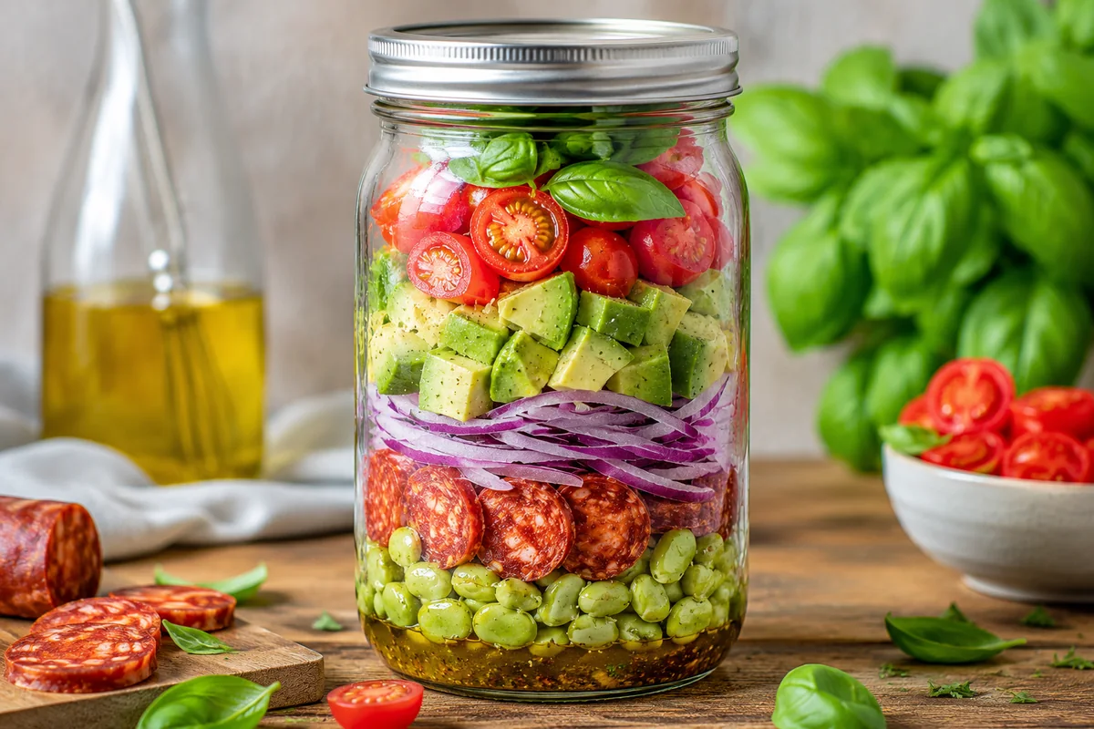 Avocado jar, la salade en bocal